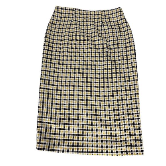 Modcloth Plaid Button Front Midi Skirt size 0 - Picture 2 of 6